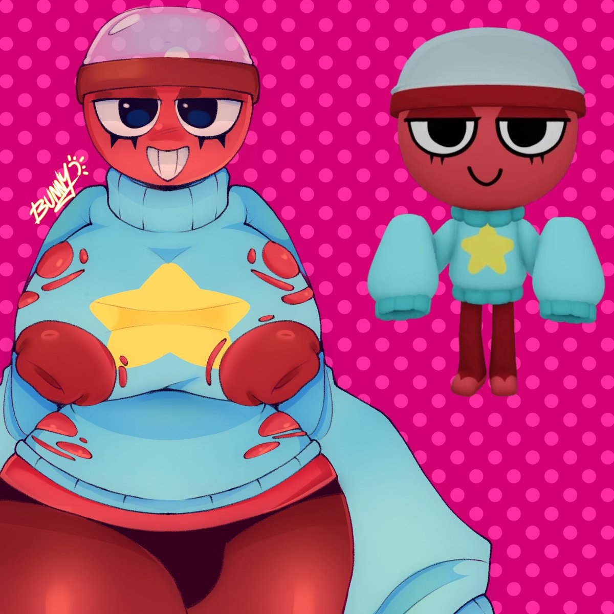 TheSolarBunny's tweet photo. GiGi❤️🩵 #dandysworldnsfw #dandysworldr34 #nsfwart #nsfw https://t.co/uxV3nYMiGK