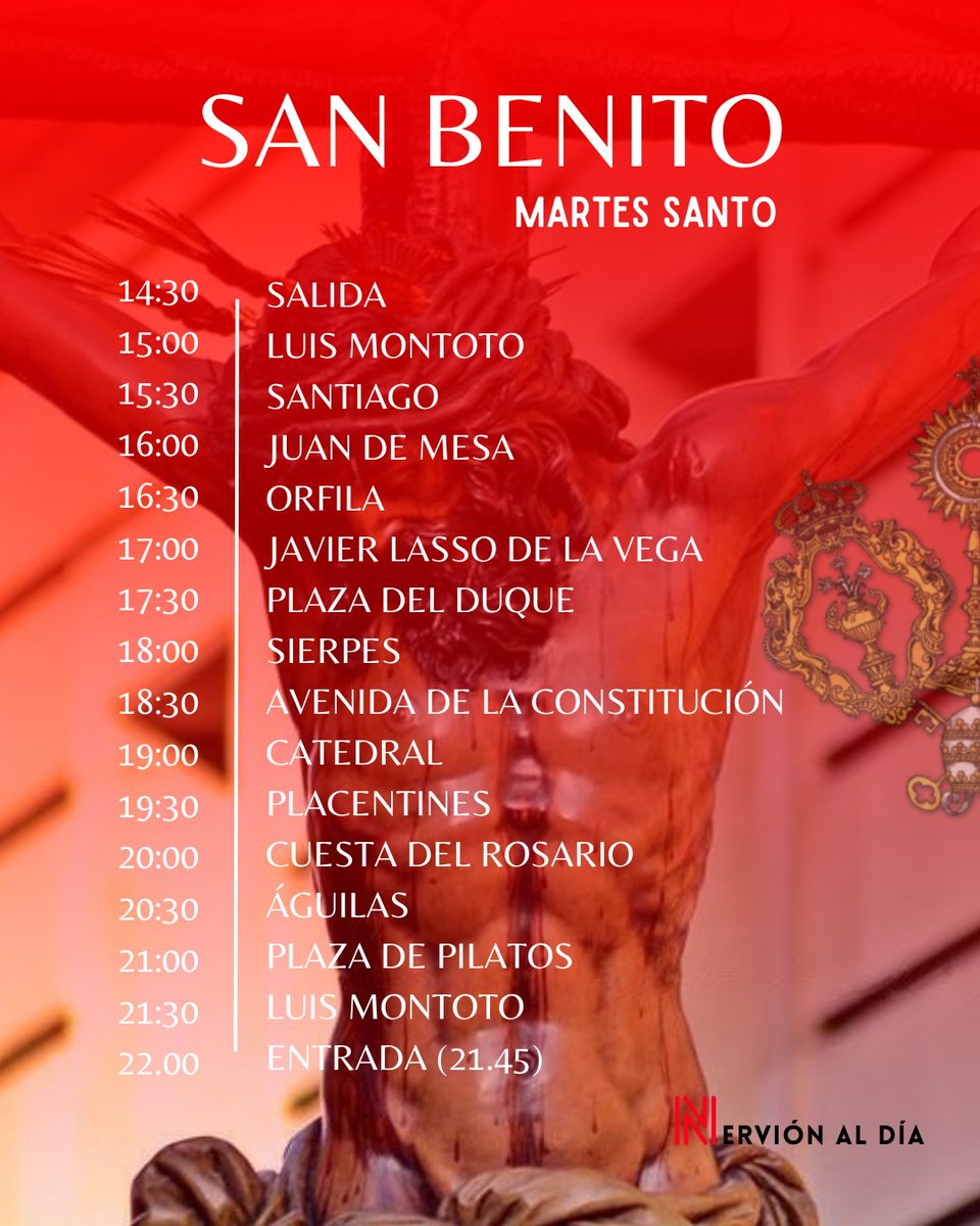 🪞El #MartesSanto en nuestro distrito es como un espejo

🧭Dos hermandades, una por el norte y otra por el sur, y con tres pasos cada una, buscan la Catedral por nuestras avenidas

🌹Hoy es día de bullicio, derroche y emoción con <a href="/DoloresdelCerro/">Dolores del Cerro</a> y <a href="/Hdad_SanBenito/">Hermandad San Benito</a>