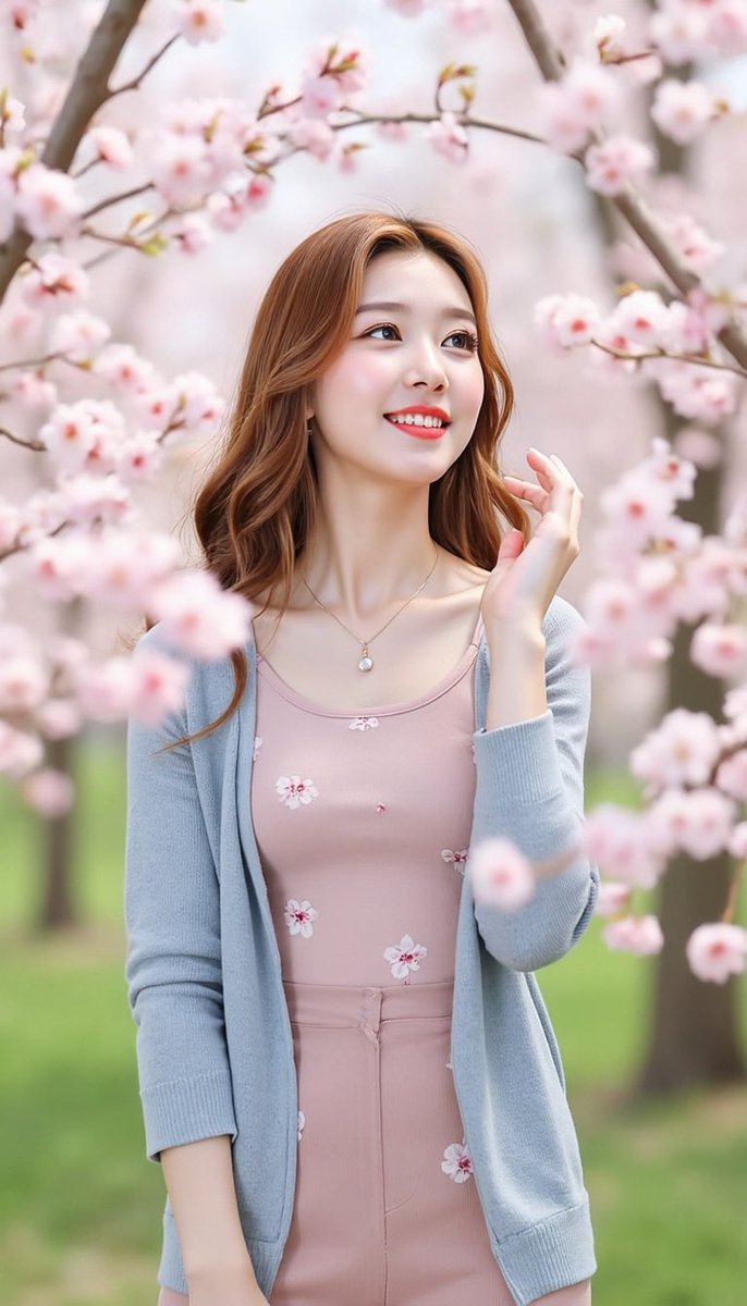 LexiBennet20's tweet image. Cherry blossoms + pink floral fit = peak spring aesthetic! Tell me you can’t smell the blossoms just by looking 🌸

#CherryBlossomSeason #SpringOOTD #SoftGirlVibes #PinkAesthetic #BloomMood