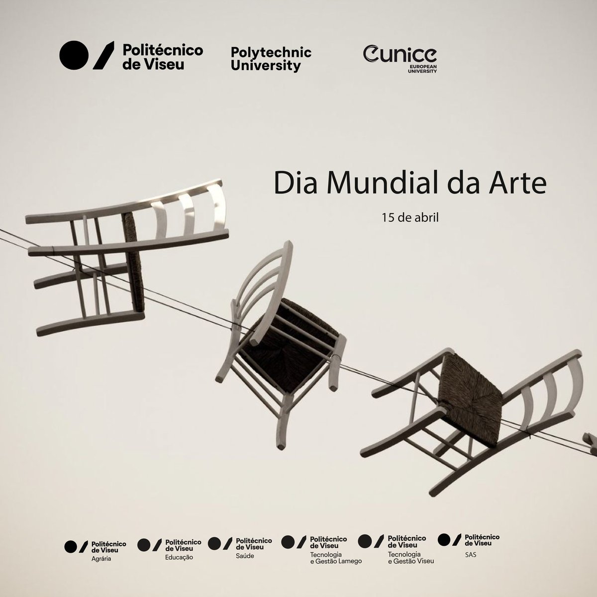 PolitecnicoVis's tweet photo. O IPV associa-se.
Hoje celebramos o Dia Mundial da Arte.
É a criatividade que nos inspira, transforma e conecta.
#diamundialdaarte #divulgaçãoipv #IPViseu #sasipv #esev #estgv #estgl #essv #esav #ensinoprofissional #ensinosuperior https://t.co/IGiNykc86C