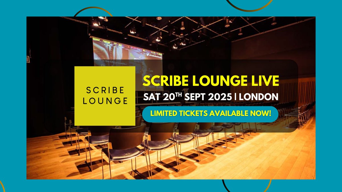 🚀 HERE WE GO!

We’re delighted to announce that our first ever Scribe Lounge Live event will take place in London on Saturday 20th Sept 2025 - and you’re all invited! 🎉

We cannot WAIT to see you there 💛

LIMITED Early Bird tickets available now 👇
community.scribelounge.com/c/scribe-loung…