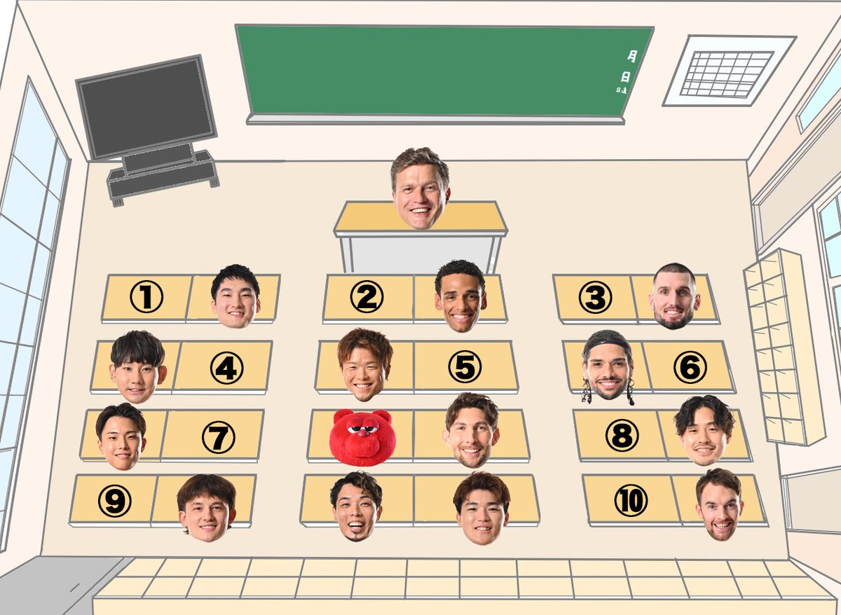 🏫アル小通信🏫
新学期が始まり、皆さまいかがお過ごしでしょうか？🌸
アルバルク小学校の新6年2組の席が決まりました。みなさんはどこの席に座りたい？🤔

#アルバルク小学校 #フィクションです