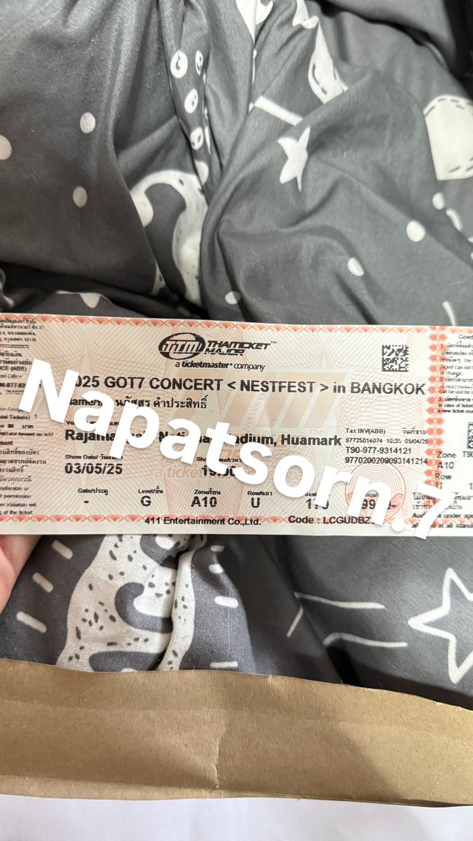 EVEEi77's tweet photo. ได้บัตรแย้วว เจอกันงับ🫶💚 #GOT7NESTFESTinBKK https://t.co/C9YCaDPZO9