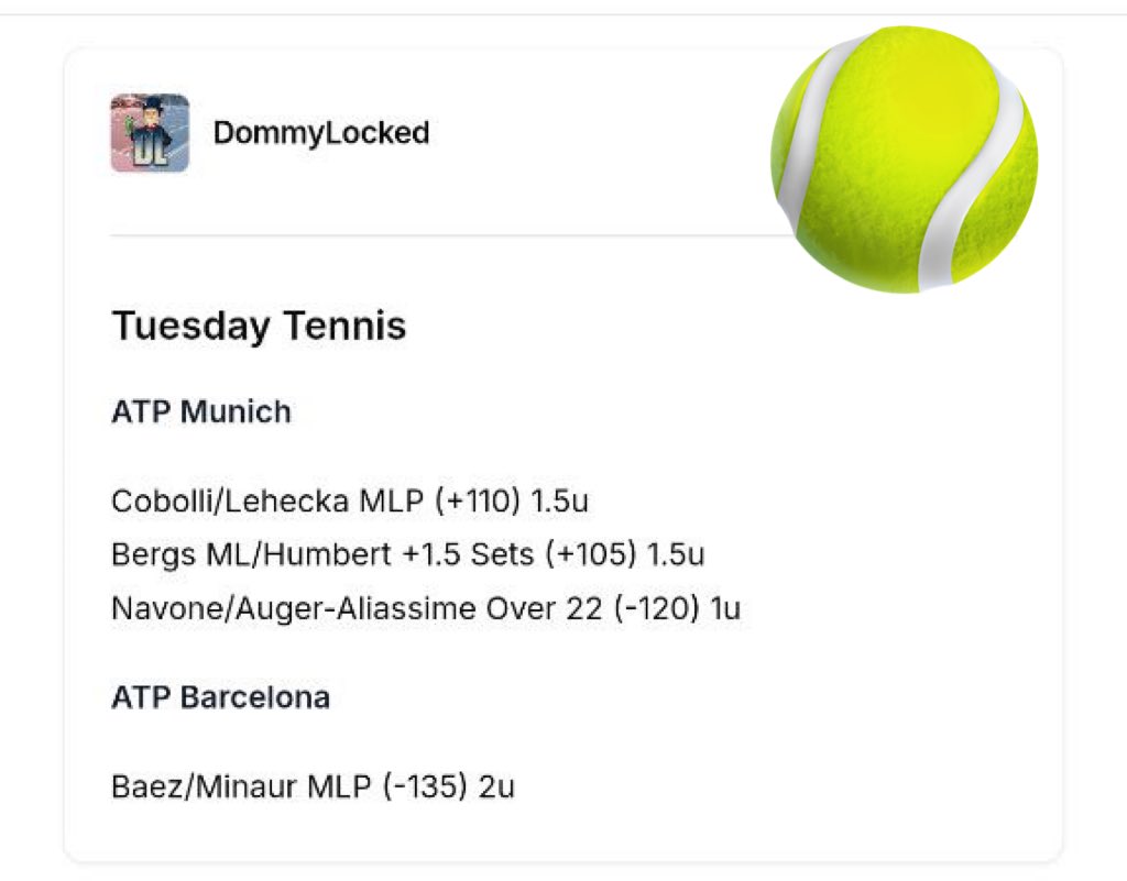 allcappersfreee's tweet image. #matchpointbets
#newmarktennis
#dommylocked
#mojo🔥