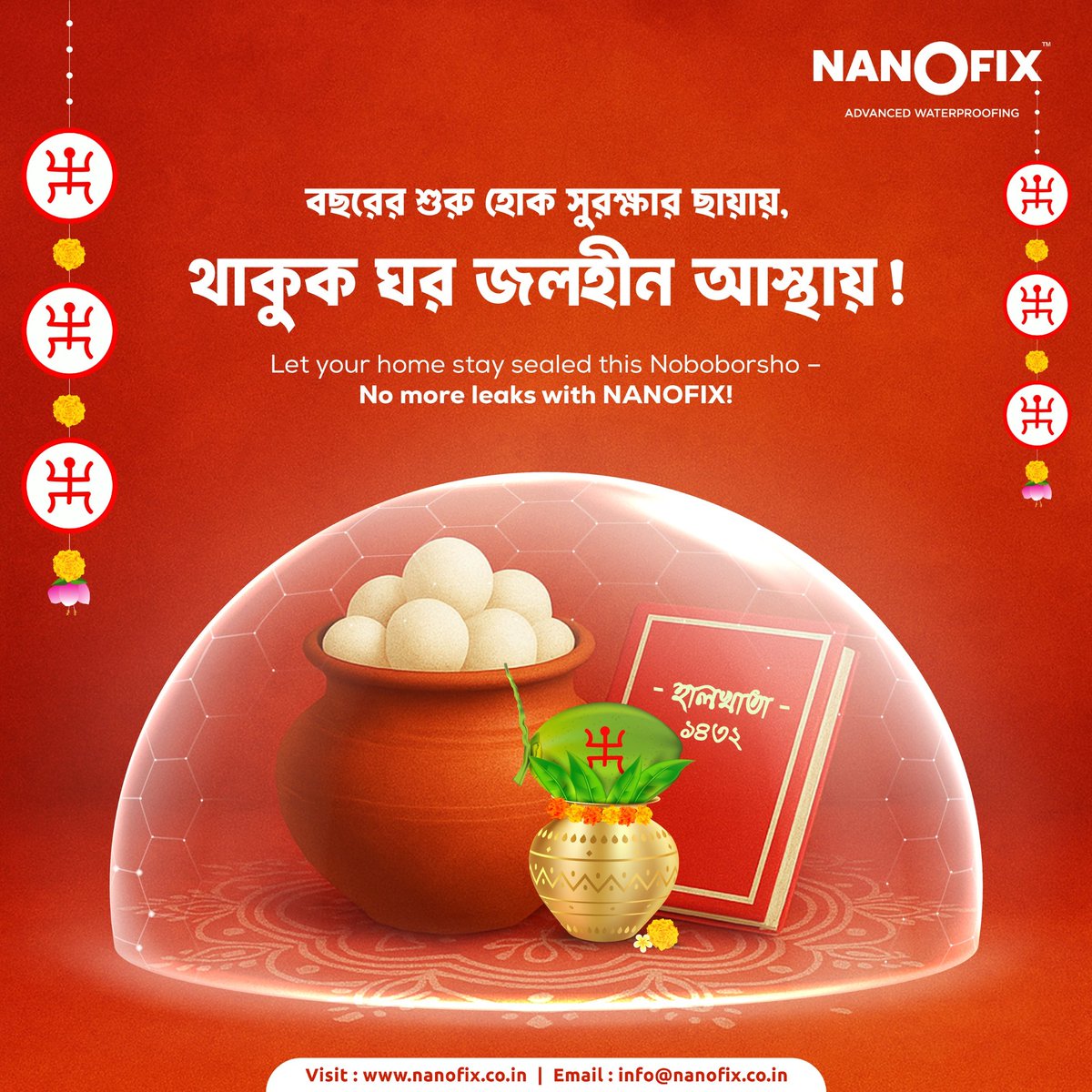 Priyannka6's tweet photo. New year, no leaks!
Seal your home this Noboborsho with NANOFIX.
#Noboborsho2025 #NoMoreLeaks #Nanofix #nanofixadvancedwaterproofing #gharkavaccine https://t.co/RUS71X3lg8