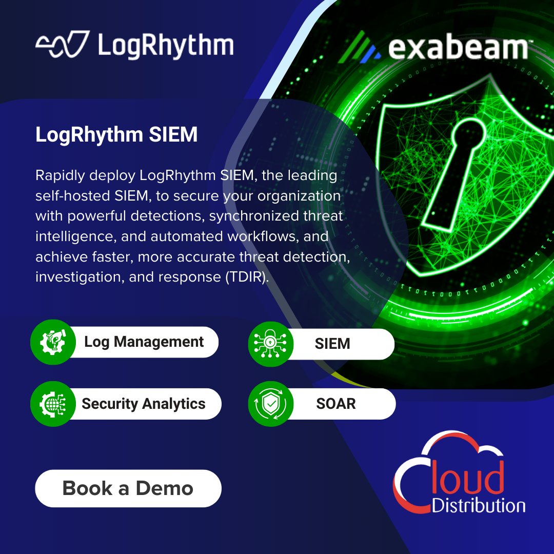 Dcloudksa's tweet photo. 🔒 عزز أمانك السيبراني مع نظام LogRhythm SIEM الذي يتميز بقدرات متقدمة في اكتشاف التهديدات والاستجابة للحوادث.
لحجز عرض توضيحي، تواصل معنا عبر الرابط:
 https://t.co/u7hwYxiInS

#الأمن_السيبراني #SIEM #SOC #إدارة_السجلات https://t.co/zRNN9xF1WC