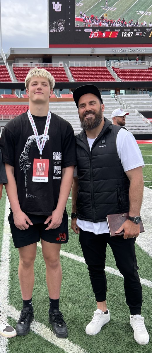Nate Olson (@nolson5) on Twitter photo Always cool to meet an <a href="/Utah_Football/">Utah Football</a> legend & future Hall of Famer Eric Weddle <a href="/weddlesbeard/">Eric Weddle</a> up at #UBOYZ spring practice on Sat. with <a href="/dysonrichards26/">Dyson Richards</a> !
Thanks for the hospitality!! <a href="/FWhittinghamJr/">Fred Whittingham Jr.</a> <a href="/UtahCoachWhitt/">Kyle Whittingham</a> <a href="/RSNBUtes/">Morgan Scalley</a> <a href="/Coach_Beck7/">Jason Beck</a> <a href="/ShaneSmithUtah/">Shane Smith</a> <a href="/PWJefferis/">Patrick Jefferis</a> Always cool to meet an <a href="/Utah_Football/">Utah Football</a> legend & future Hall of Famer Eric Weddle <a href="/weddlesbeard/">Eric Weddle</a> up at #UBOYZ spring practice on Sat. with <a href="/dysonrichards26/">Dyson Richards</a> !
Thanks for the hospitality!! <a href="/FWhittinghamJr/">Fred Whittingham Jr.</a> <a href="/UtahCoachWhitt/">Kyle Whittingham</a> <a href="/RSNBUtes/">Morgan Scalley</a> <a href="/Coach_Beck7/">Jason Beck</a> <a href="/ShaneSmithUtah/">Shane Smith</a> <a href="/PWJefferis/">Patrick Jefferis</a>