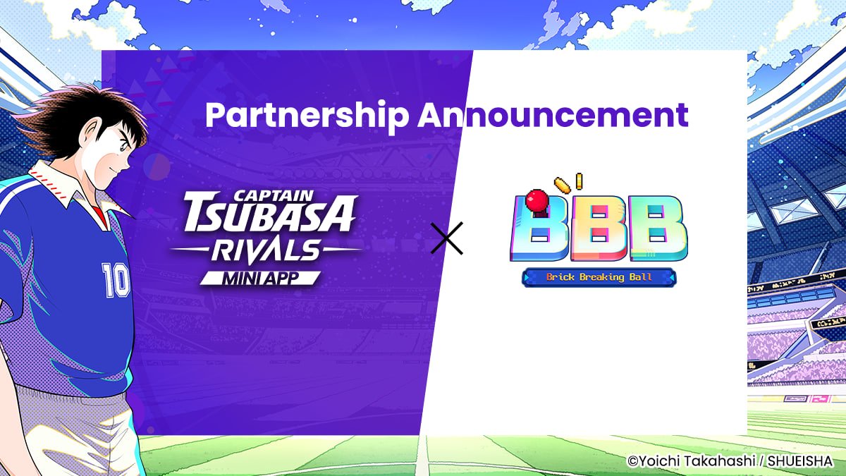 ⚽️ Captain Tsubasa RIVALS 🤝 BBB (Brick Breaking Ball) 🧱

We’re excited to announce an exciting partnership with BBB by <a href="/iskra_world/">Iskra</a>, the addictive idle brick breaker game that’s gaining popularity on LINE’s platform! ⚽️🧱Get ready to score goals, break bricks, and jump into an