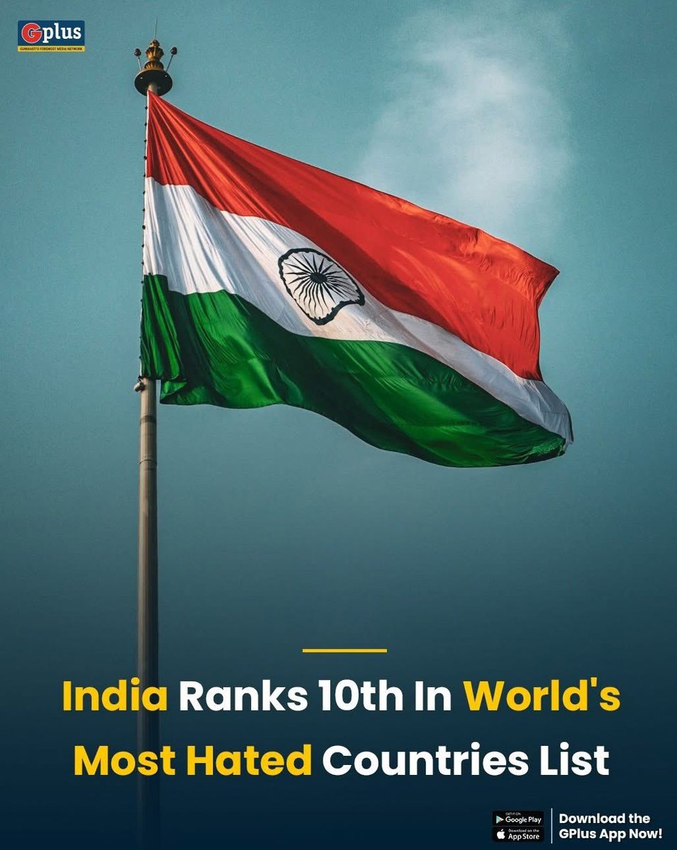 PERFECTIONISTLJ's tweet image. Under the Modi government, India has sadly slipped in global perception now ranked 10th in the world's most hated countries list. Is this the global reputation we deserve?"
#India #GlobalReputation #ModiGovernment #WorldPolitics #IndiaRankings