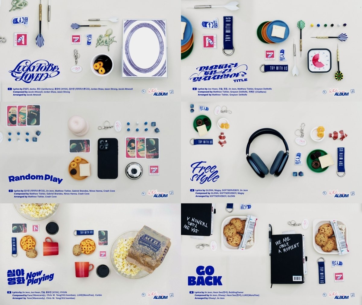 📰 TWS new album full of sparkling melodies

song genre 🎞️
lucky to be loved - melodic UK garage (UKG)
countdown - refreshing pop
random play - uptempo
freestyle - hip hop, RnB, rock
now playing - UK garage (UKG)
go back - alternative pop

naver.me/GI35Buzi