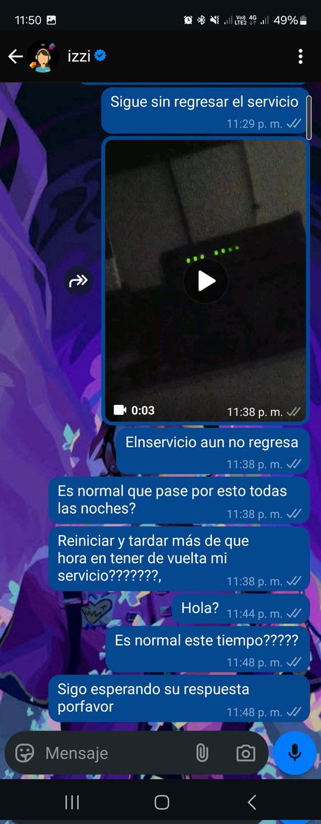 fito1007's tweet photo. @izzi_mx Hola @izzi_mx 
Ya que tu servicio es algo deficiente total, al menos deberías poner gente que realmente te atienda por los medios de comunicación. Nonse si tarda más su servicio en reestablecerse o su gente en responder @Profeco https://t.co/Z9yX52RLJU