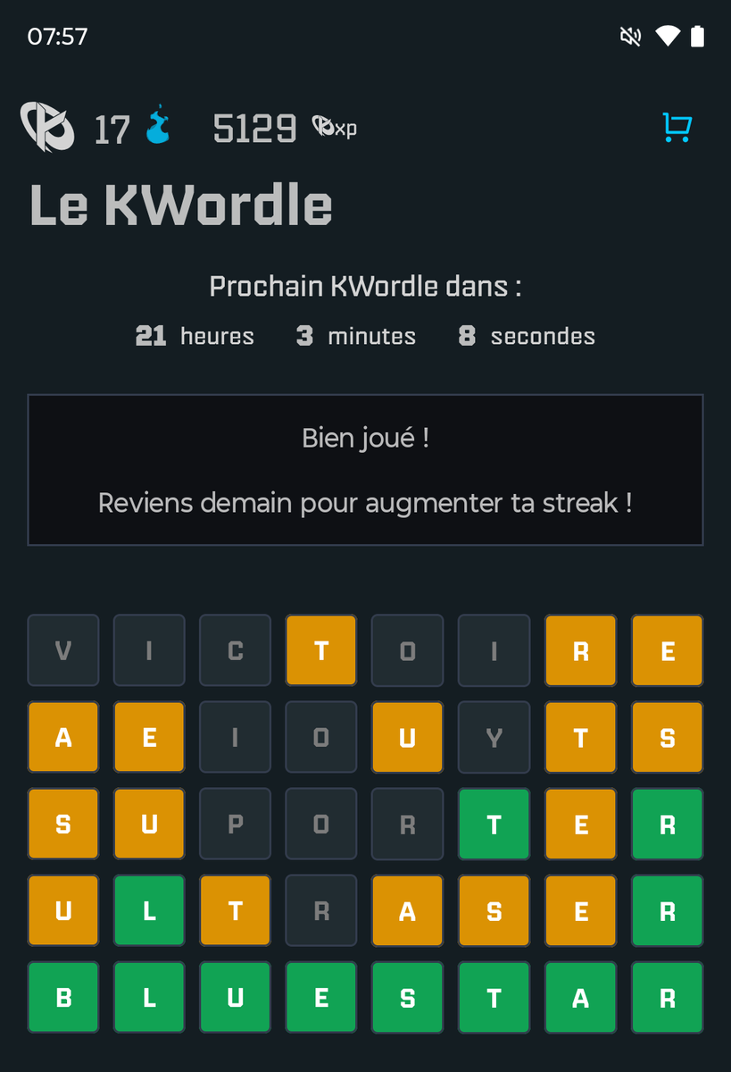 Midifix_'s tweet image. Voici la réponse du KWORDLE du 15 avril 
#FCXP