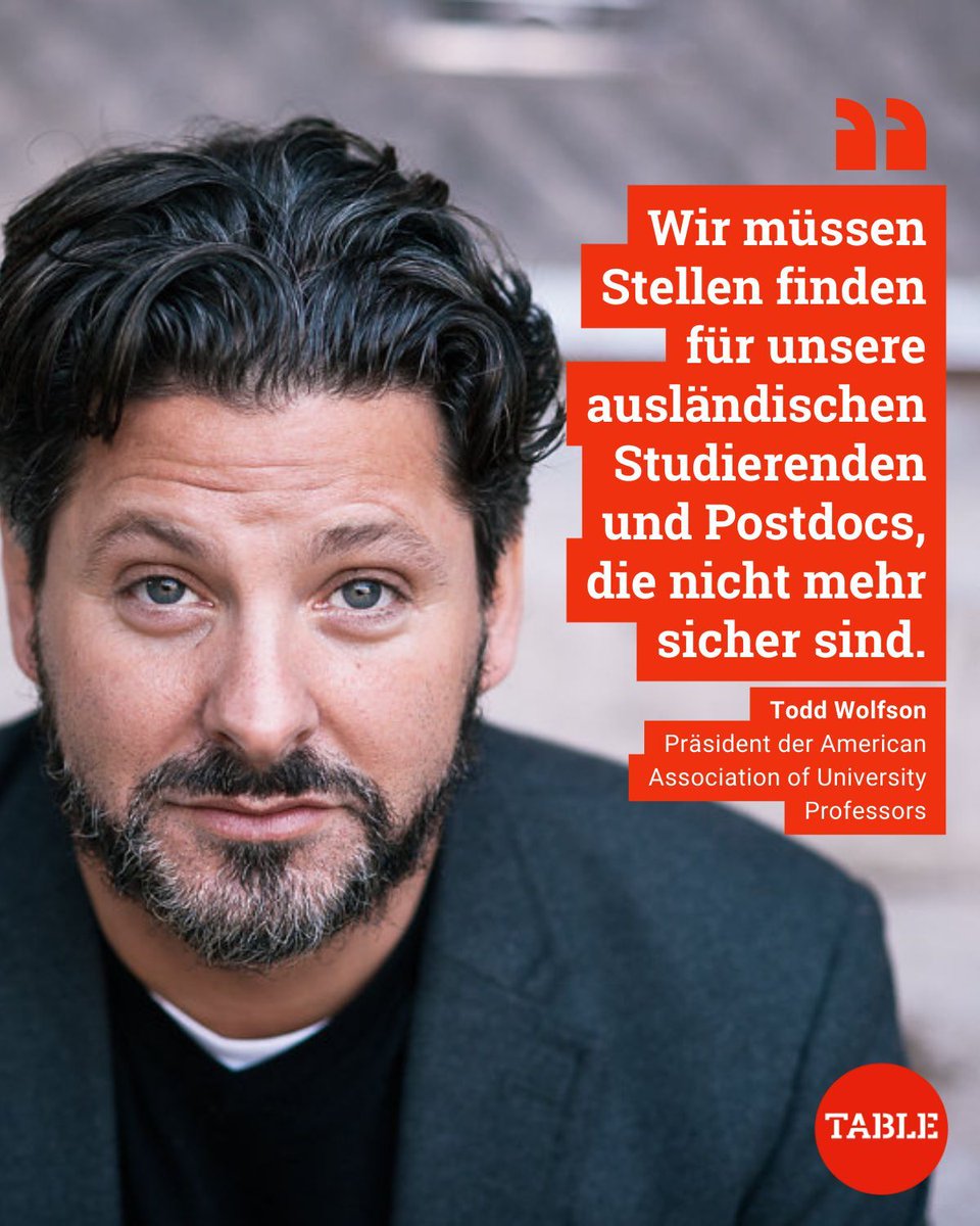 Table.Briefings (@tablebriefings) on Twitter photo Der <a href="/mpgpresident/">Patrick Cramer</a> Patrick Cramer <a href="/maxplanckpress/">Max Planck Society</a> hat ein neues „transatlantische Programm“ für US-Forschende angekündigt. Damit sollen aber nicht gezielt Forschende abgeworben werden.
Wie Professor <a href="/ProfTWolf/">Todd Wolfson</a> die Lage einschätzt, berichtet <a href="/gabel_tim/">Tim Gabel</a> 👉 buff.ly/IAHMjHH Der <a href="/mpgpresident/">Patrick Cramer</a> Patrick Cramer <a href="/maxplanckpress/">Max Planck Society</a> hat ein neues „transatlantische Programm“ für US-Forschende angekündigt. Damit sollen aber nicht gezielt Forschende abgeworben werden.
Wie Professor <a href="/ProfTWolf/">Todd Wolfson</a> die Lage einschätzt, berichtet <a href="/gabel_tim/">Tim Gabel</a> 👉 buff.ly/IAHMjHH