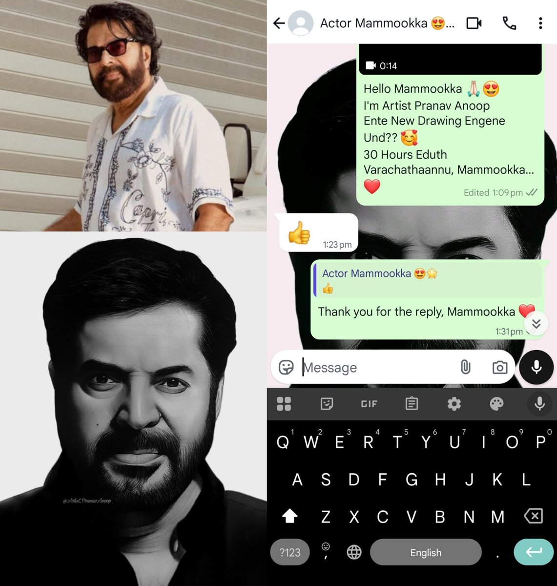 ArtistPranavA's tweet photo. #mammootty #mammookka
#digitalart #art #drawing #ikka #mammookkafans #lalettan #mohanlal #empuraan #bramayugam #bilal #bigb #amalneerad #mnmm #illustration #artist #artwork #fanart #digitalartist #digitalpainting #digitalartwork https://t.co/nZ5pjYcaIJ