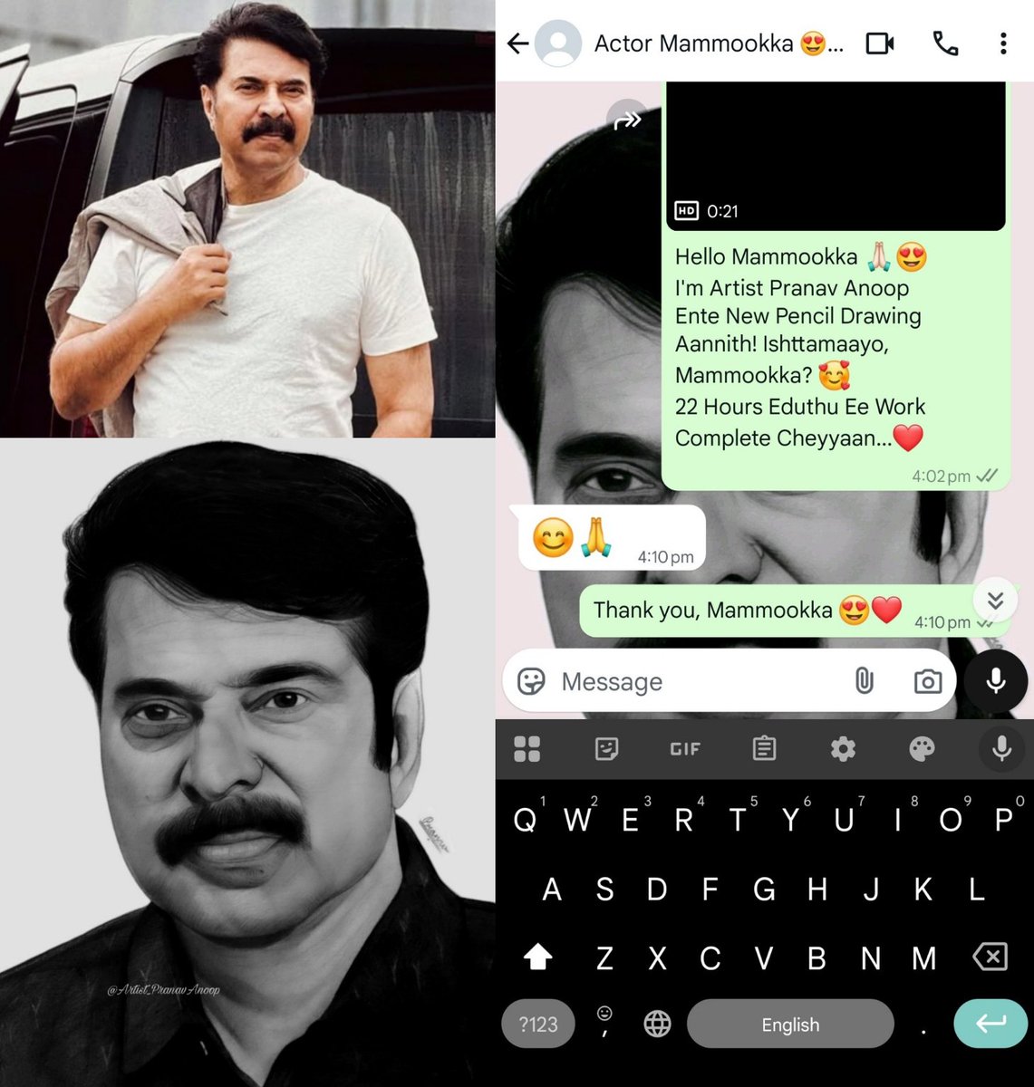 ArtistPranavA's tweet photo. #mammootty #mammookka
#digitalart #art #drawing #ikka #mammookkafans #lalettan #mohanlal #empuraan #bramayugam #bilal #bigb #amalneerad #mnmm #illustration #artist #artwork #fanart #digitalartist #digitalpainting #digitalartwork https://t.co/nZ5pjYcaIJ