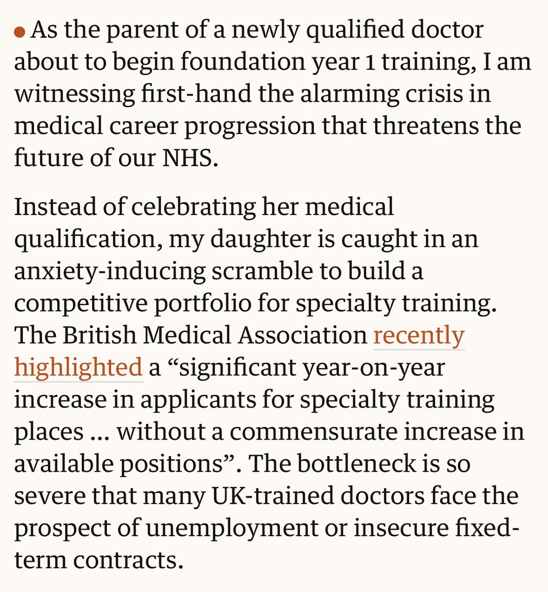 Dr Luke Craddock (@drlukecraddock) on Twitter photo Why are we training doctors in the UK to have them frozen out of career progression?
Why are we training doctors in the UK to have them leave medicine or move abroad?
Why are we training doctors in the UK to have them unemployed?
<a href="/wesstreeting/">Wes Streeting</a> Why are we training doctors in the UK to have them frozen out of career progression?
Why are we training doctors in the UK to have them leave medicine or move abroad?
Why are we training doctors in the UK to have them unemployed?
<a href="/wesstreeting/">Wes Streeting</a>