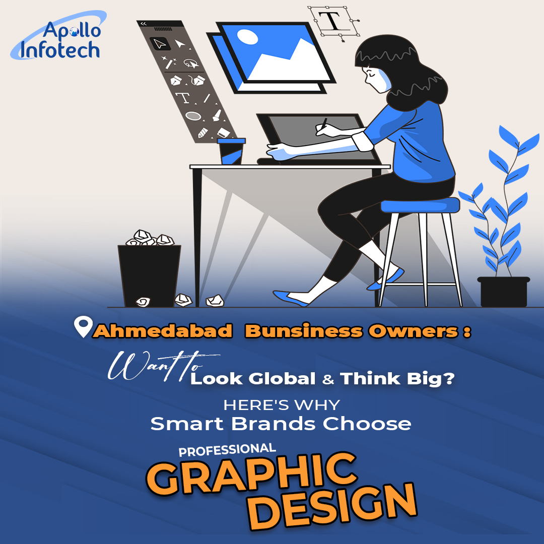 apolloinfotech's tweet image. Ahmedabad Business Owners: Want to Look Global &amp;amp; Think Big? Here’s Why Smart Brands Choose Professional Graphic Design

𝐕𝐢𝐬𝐢𝐭 𝐎𝐮𝐫 𝐁𝐥𝐨𝐠: shorturl.at/S4R1R

#GraphicDesignMatters #BrandIdentity #CreativeAgency #VisualStorytelling #DesignExcellence #BrandStrategy