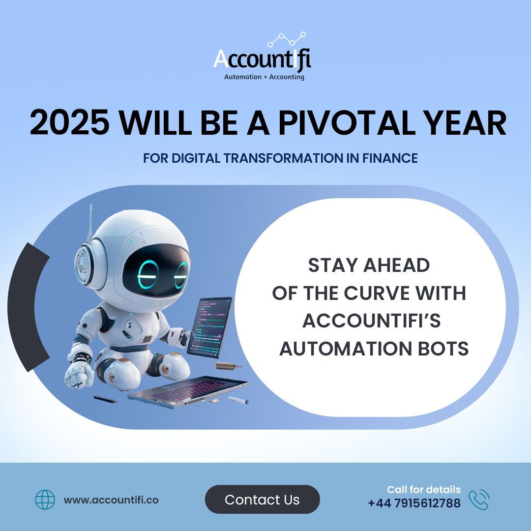 2025 will revolutionize finance with automation at the forefront! 🚀

Embrace advanced technology with Super30 to streamline accounting, boosting speed, accuracy, and ease. Prepare for the finance future while saving time and resources. 🤖💼

Visit us at accountifi.co