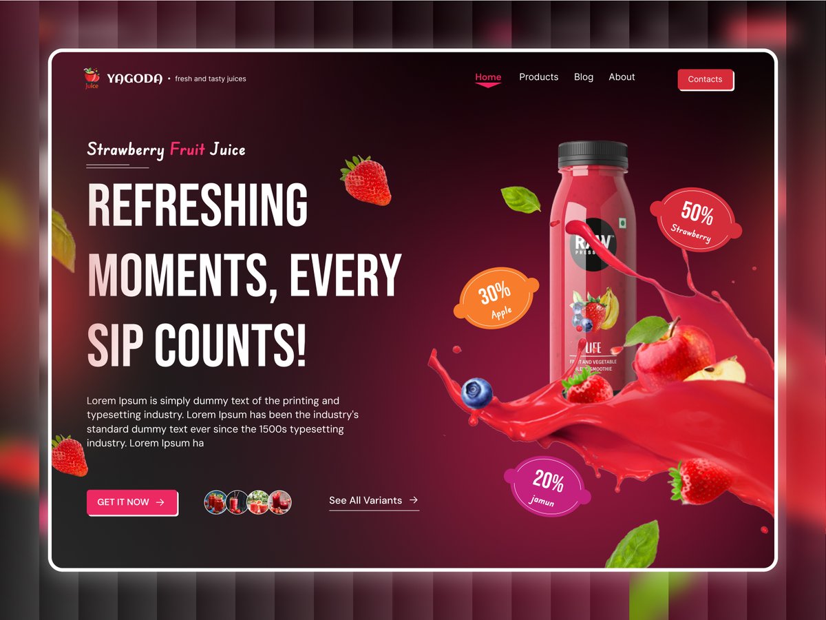 expertsquadnet's tweet photo. 🧃 Fruit Juice Landing Page Hero Section UIUX Design by ExpertSquad⚡️

🌐 Explore more: https://t.co/2Z56qPbTv4
#UIUXDesign #LandingPageDesign #Brandwebsite  #ProductPageDesign #FoodAndBeverage #WebDesign #EcommerceDesign #Expertsquad https://t.co/vpsS3C2hic