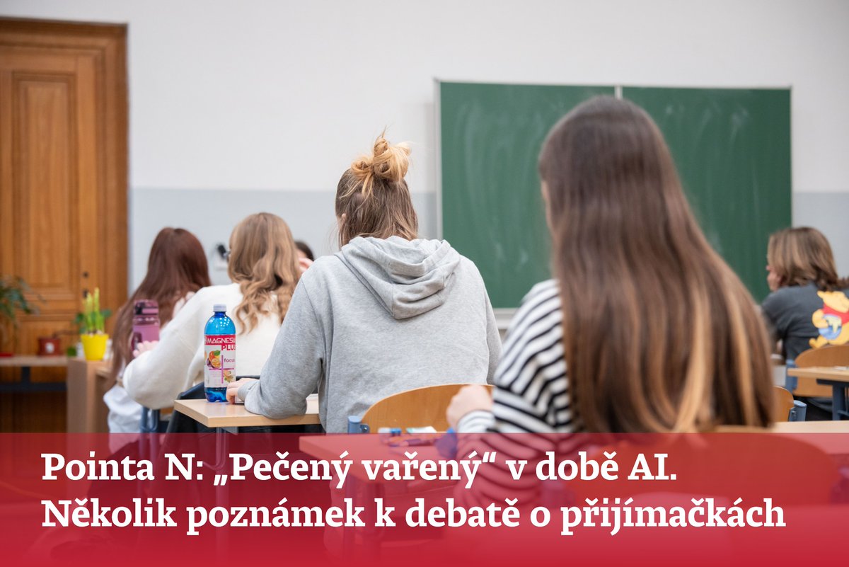 enkocz's tweet photo. https://t.co/JgOGkBZ2qH
Pointa N: Deváťáci v přijímačkách troskotali například na doplnění spojení „pečený vařený“, kam psali třeba „smažený“ nebo dokonce „kuře“. Co tím vlastně u dětí zjišťujeme a co všechno by se mělo v testech změnit, když už se je nechystáme rovnou zrušit? https://t.co/xWIbkNQoAN