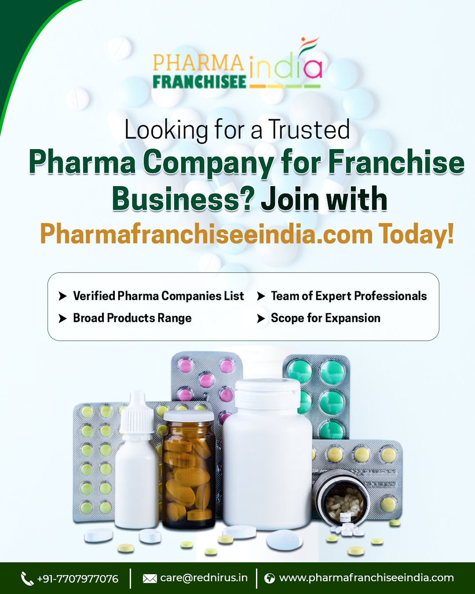 pharmafranch's tweet image. Looking for Pharma Company for Franchise Business? Pharmafranchiseeindia.com helps you discover reliable pharma partners offering PCD franchise opportunities across India. 

pharmafranchiseeindia.com/category/pharm…

#PCDPharma #PharmaceuticalBusiness #PCDFranchise #PCDPharmaCompany 
#b2bportal