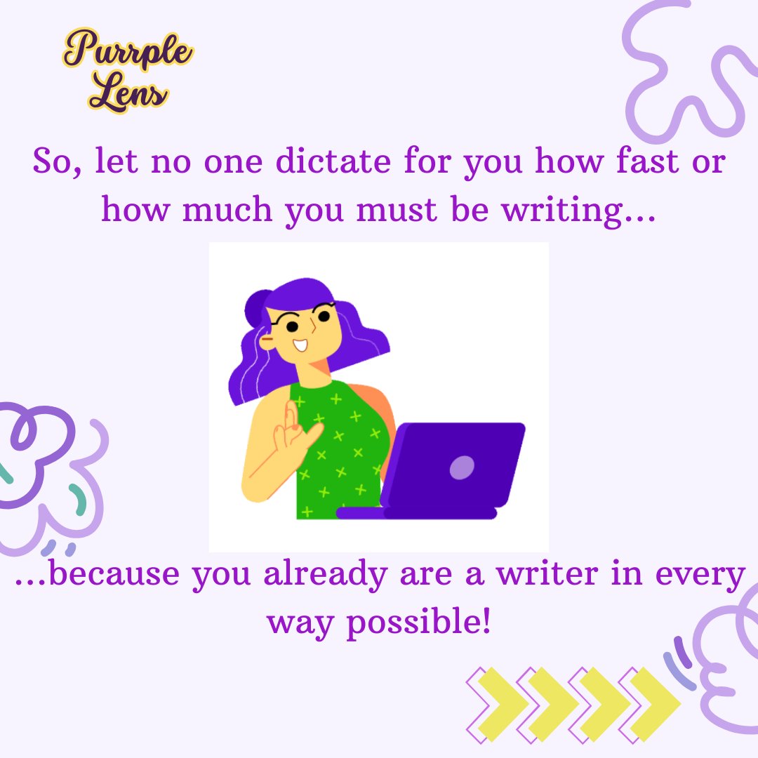 PurrpleLens's tweet photo. ✨For instance, “write every day” proves suitable in ideal circumstances. If it doesn’t work for you, don’t panic. Write whenever possible & develop your writing rhythm. Some days are productive, some are slow. What works is consistency.
#BetaReading #WritingAdvice #WritingMyth https://t.co/OIdq8Z5GVq