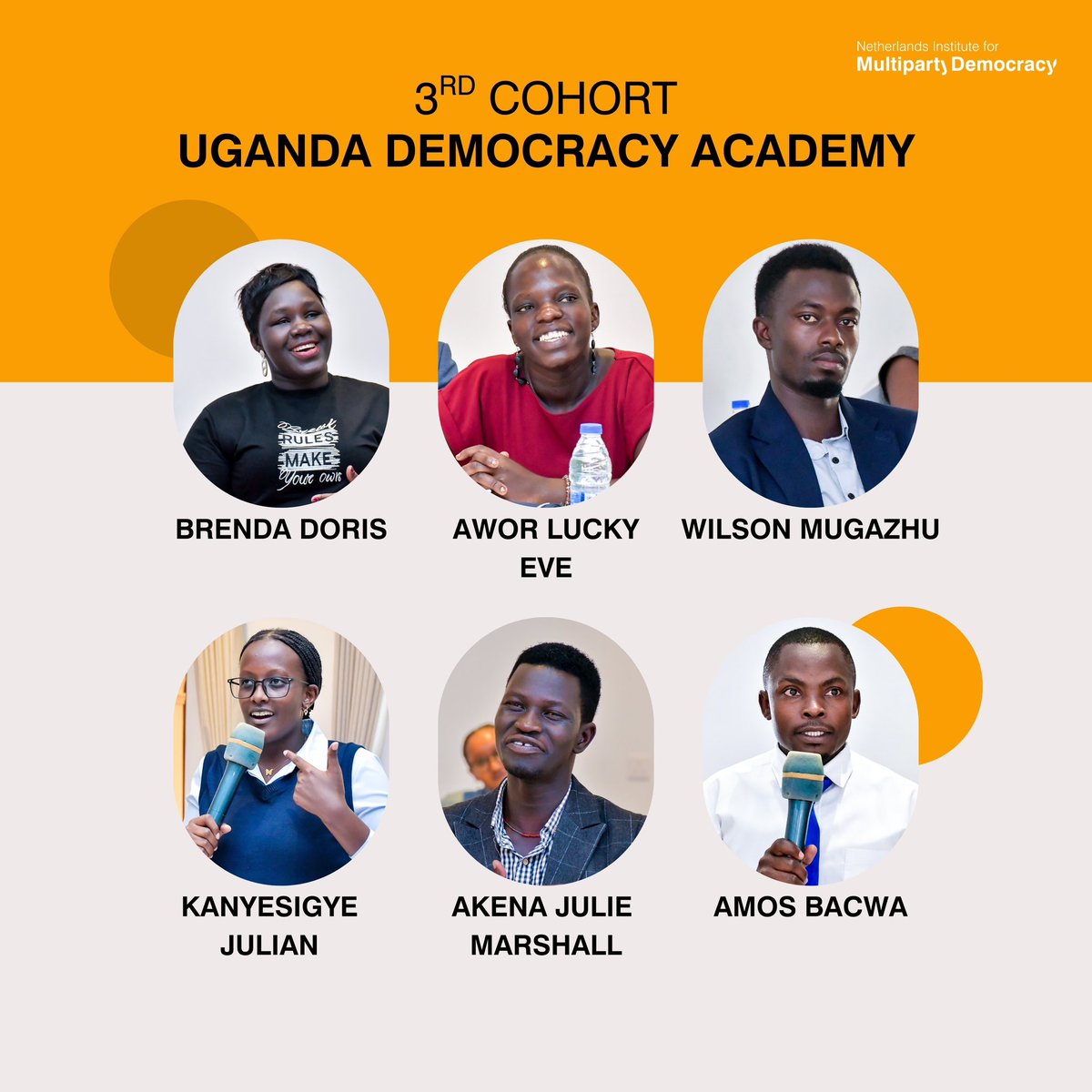 Introducing the 35 young future leaders of our 3rd cohort of the #DemocracyAcademyUG. #SADU