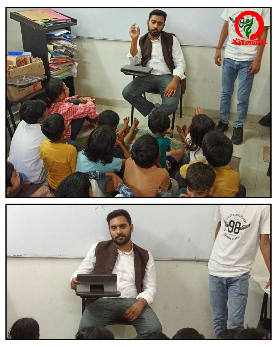 MilestoneNgo's tweet image. Empowering Young Minds! ✨

Milestone with the Delhi Legal Services Authority (DLSA) conducted a session of “Samvidhan Ki Paathshala” with the children of Milestone Pathshala.

The session was led by Advocate Rohit Yadav from DLSA. 
#Milestone #DLSA