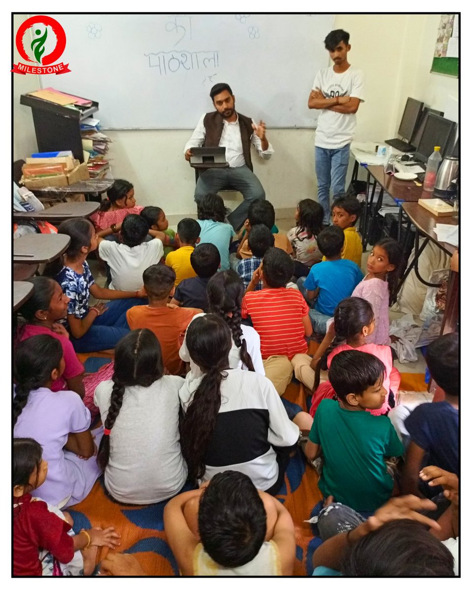MilestoneNgo's tweet image. Empowering Young Minds! ✨

Milestone with the Delhi Legal Services Authority (DLSA) conducted a session of “Samvidhan Ki Paathshala” with the children of Milestone Pathshala.

The session was led by Advocate Rohit Yadav from DLSA. 
#Milestone #DLSA