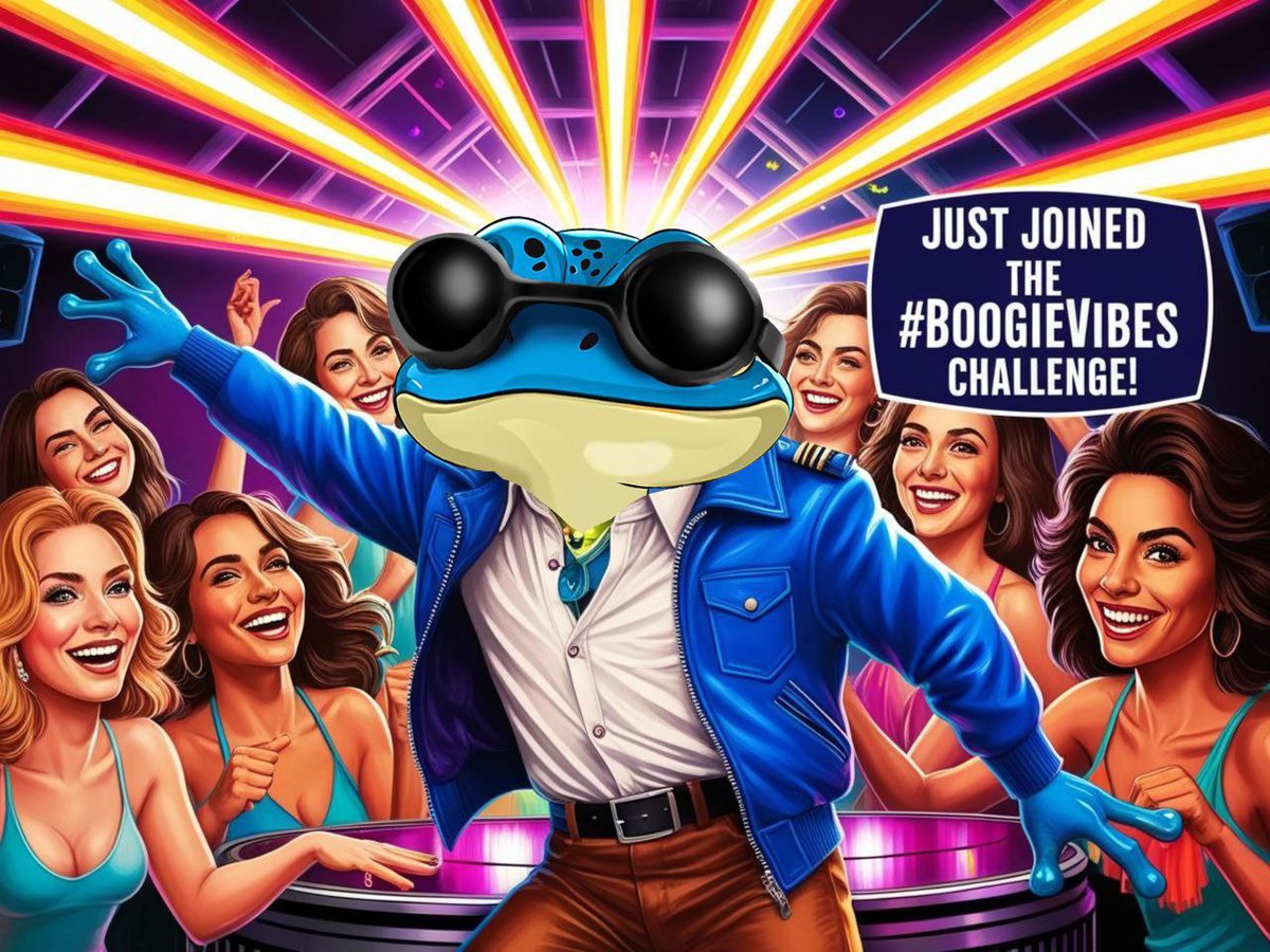 TapeonSolana's tweet photo. 📣#BoogieVibes Challenge is LIVE! 

Love Boogie? 

Time to show it-and get rewarded! 🤩

How to join:

1️⃣ Follow @Boogietoken
2️⃣ Join Telegram: https://t.co/BI4QdtNf75
4️⃣ Tweet about why you love Boogie-your 
         experience, support, or anything unique!
5️⃣ Use #BoogieVibes #BoogieToken & Tag      
        @Boogietoken

Prizes:

🏆 6 Winners each get 25,000 Boogie!
🔁 Winning tweets will be retweeted by our official 
         account!
🗓️Deadline: April 25, 2025

Let’s spread the Boogie spirit together! Start tweeting and feel the #BoogieVibes! 🐸🚀