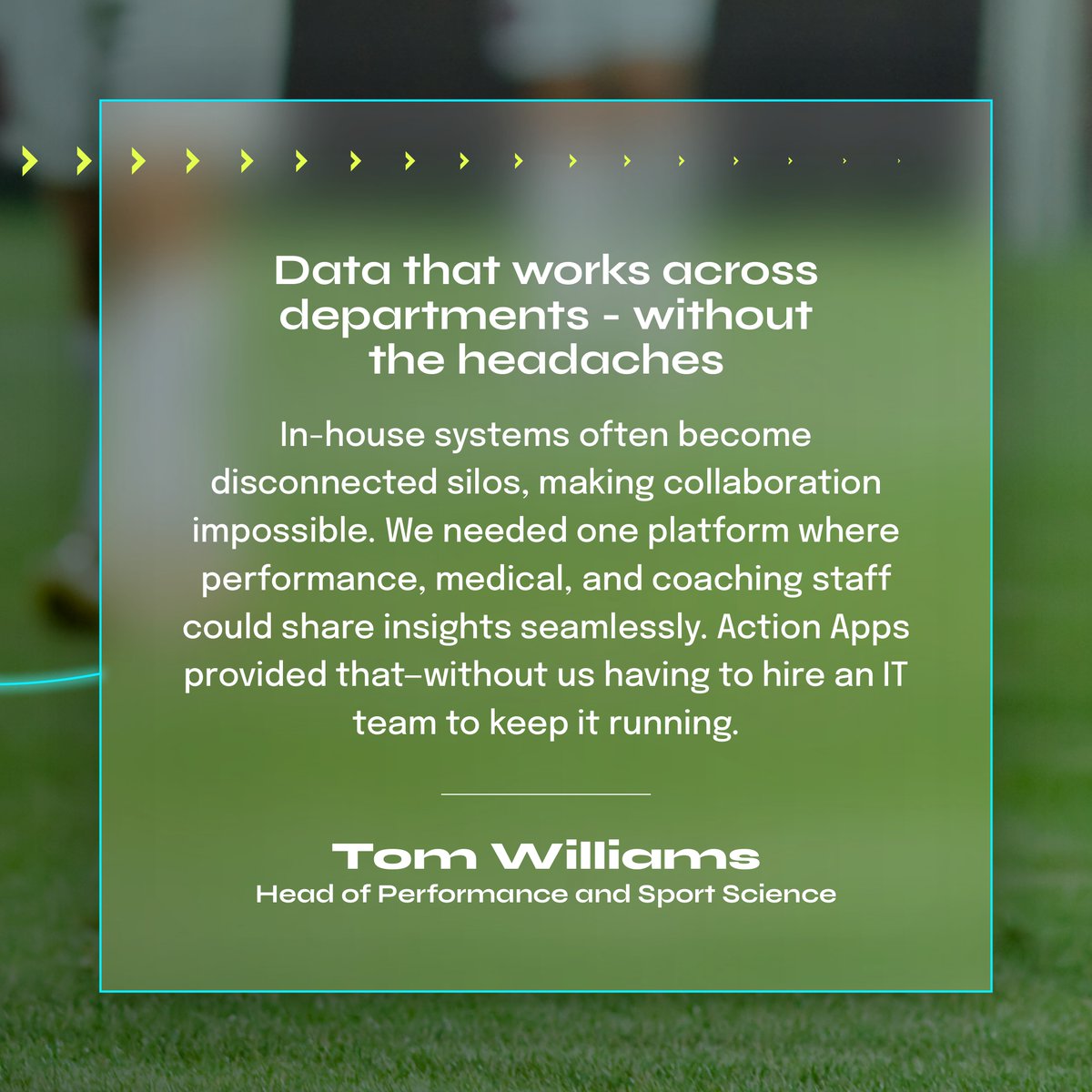 WeAreActionApps's tweet photo. 🏆 @LAGalaxy  conquered the MLS and brought home the silverware in December 2024!

Head of Performance &amp; Sport Science, Tom Williams, praised the seamless integration of Action Apps in their ongoing mission for success. Read Tom's full testimonial below. 

#WinningWithData https://t.co/fbBFSMQGTn