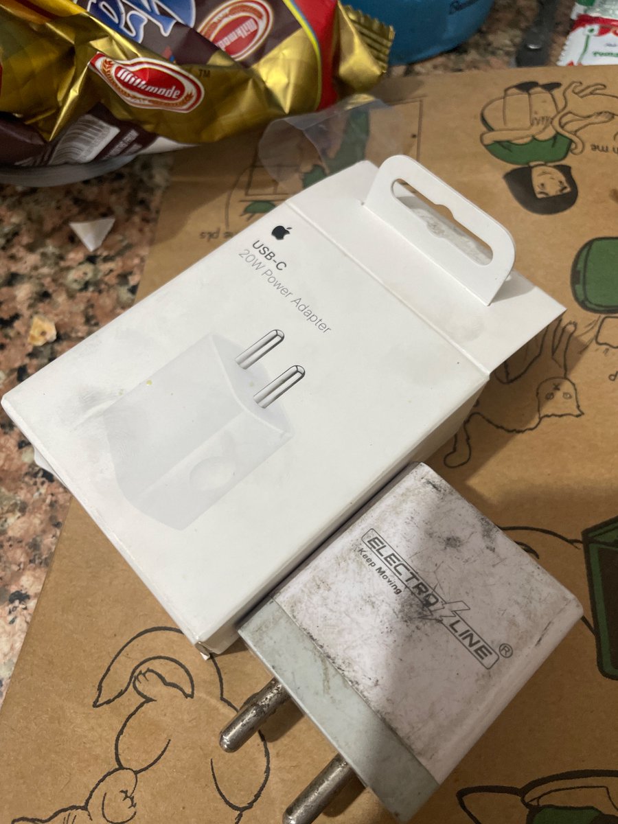 femmaapple's tweet photo. @letsblinkit  ordered an Apple 20W USB-C adapter via your app and instead received a dirty, cheap “Electro Line” knock-off.Customer care is saying it was “properly dispatched.”so does it mean I am lying? I want a full refund immediately.
#Blinkit #ScamAlert https://t.co/qPXszt4k8X