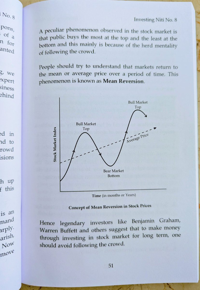 Most people buy at market tops &amp; sell at bottoms due to herd mentality.

Smart investors bet on #MeanReversion — markets return to the average over time📈🌀

Read this book📙to learn more - amzn.to/4j7Z9Ky

#InvestingWisdom #WarrenBuffett #StockMarket #ValueInvesting