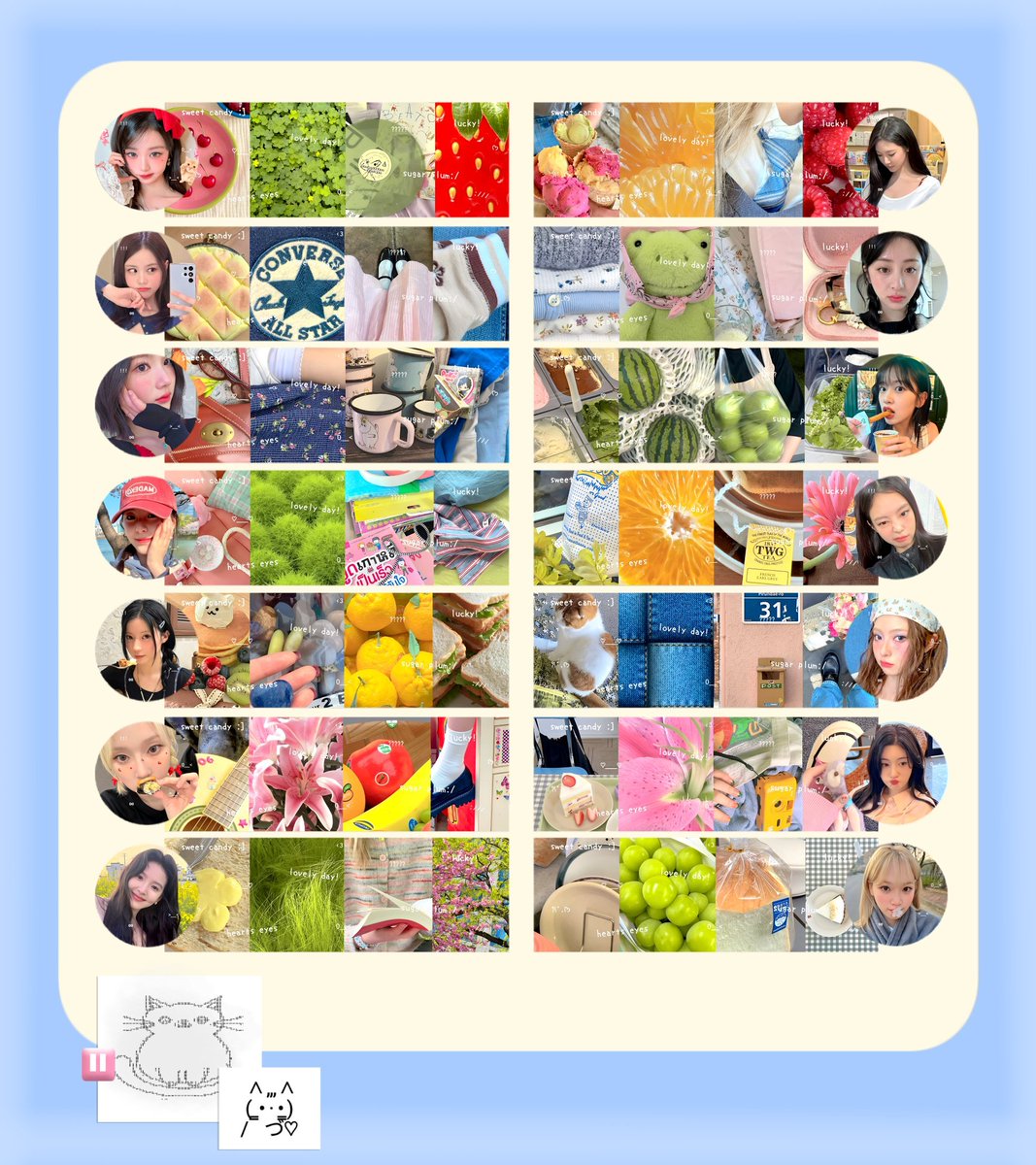 repost are highly appreciated! ♡

haiiii! aku ada 6 FREE LAYOUT BY REQ sour sally dalam dalam rangka bellona’s birthday <a href="/dazzlingbellona/">Bellona</a> (Yeay!⭐) bisa di jemput di jam 19.00 wib hari ini lewat dm jeyaaa!🐾 

cek alt and reply for more info!🐮🌟 
#zonauang #zonaba