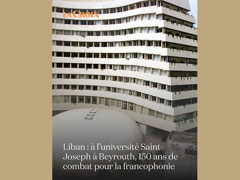 À lire dans La Croix : l’USJ fête ses 150 ans, entre francophonie et résilience.

usj.edu.lb/news.php?id=16… 

#USJLiban #USJ150ans