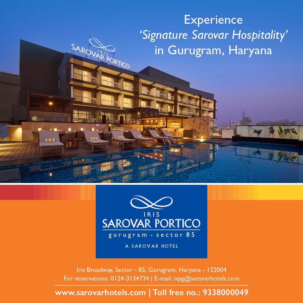 Sarovar_Hotels's tweet photo. #NOWOPEN

Welcome to IRIS Sarovar Portico, Gurugram – Sector 85, your new address for comfort and connectivity.

📍 Easy access to Cyber Hub, NH8, and IGI Airport

#NowOpen #IRISSarovarPortico #SarovarHotels #GurugramHotelOpening https://t.co/OxQR7veV2m