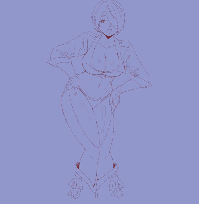 restyzesty's tweet photo. Quick sketch of Angel. Definitely,one of my top 5 characters in King of Fighters.
#KOFXV #kofangel #angel https://t.co/l8SAqrJOQC