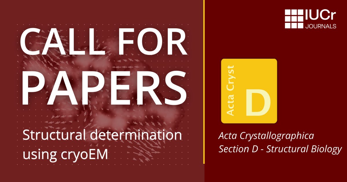 ActaCrystD's tweet image. Acta Crystallographica Section D - Structural Biology welcomes the submission of articles covering all aspects of structural biology, with a particular emphasis on the structures of biological macromolecules or the methods used to determine them.
➡️ journals.iucr.org/d/