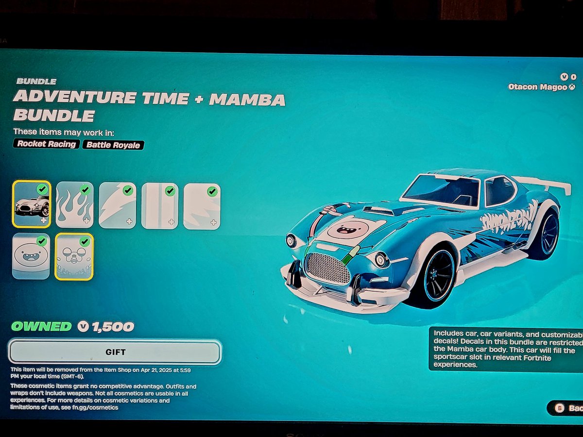 Otacon_Magoo's tweet photo. 2/2 Here’s the rest: @Finn_the_pony , even a car you can use in Rocket League https://t.co/mrc7K4ATMf