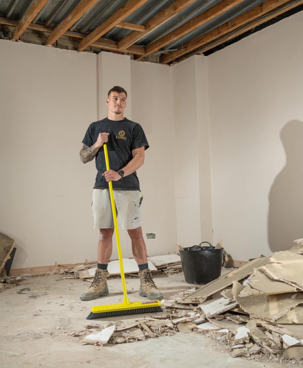 Our Gorilla broom showing its self on site.Award winning broom and great for all jobs.  #brooms #site #trade #building