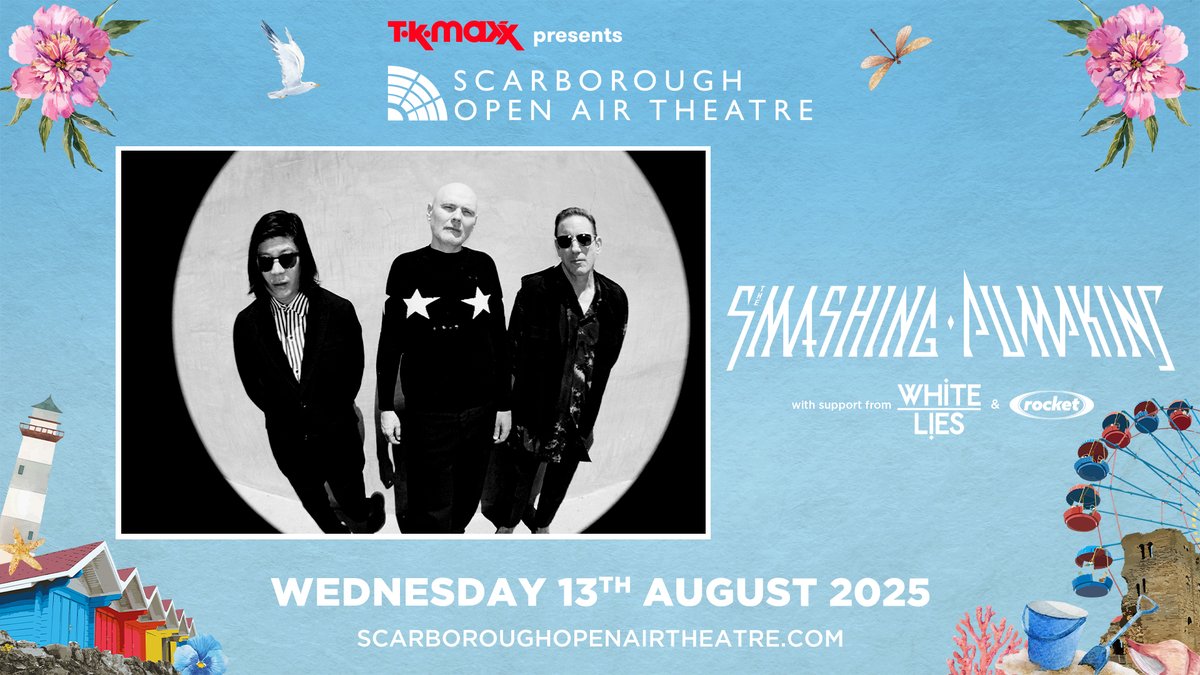 Open Air Theatre (@scarboroughoat) on Twitter photo Los Angeles-based alt-rock/pop-punk outfit <a href="/ROCKETtheband/">ROCKET</a> will be opening the show for legendary alternative rock group <a href="/SmashingPumpkin/">The Smashing Pumpkins</a> this August & will be joined by post-punk revival band <a href="/whiteliesmusic/">White Lies</a>🤘🏻
Tickets are selling fast so get yours now for this unmissable night Los Angeles-based alt-rock/pop-punk outfit <a href="/ROCKETtheband/">ROCKET</a> will be opening the show for legendary alternative rock group <a href="/SmashingPumpkin/">The Smashing Pumpkins</a> this August & will be joined by post-punk revival band <a href="/whiteliesmusic/">White Lies</a>🤘🏻
Tickets are selling fast so get yours now for this unmissable night