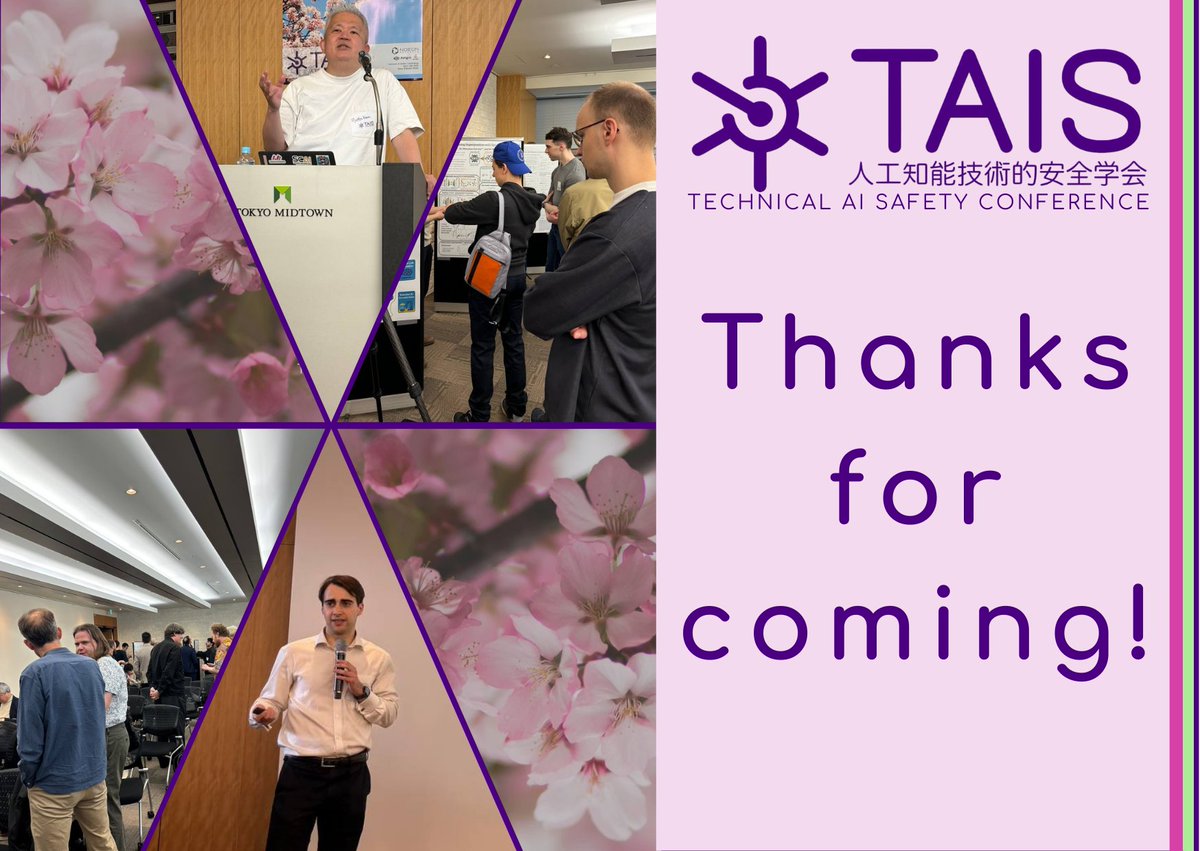Thank you again for joining us at TAIS 2025! We hope to see you all again next year!

#AI #TAIS2025 #AIConference #AISafety
