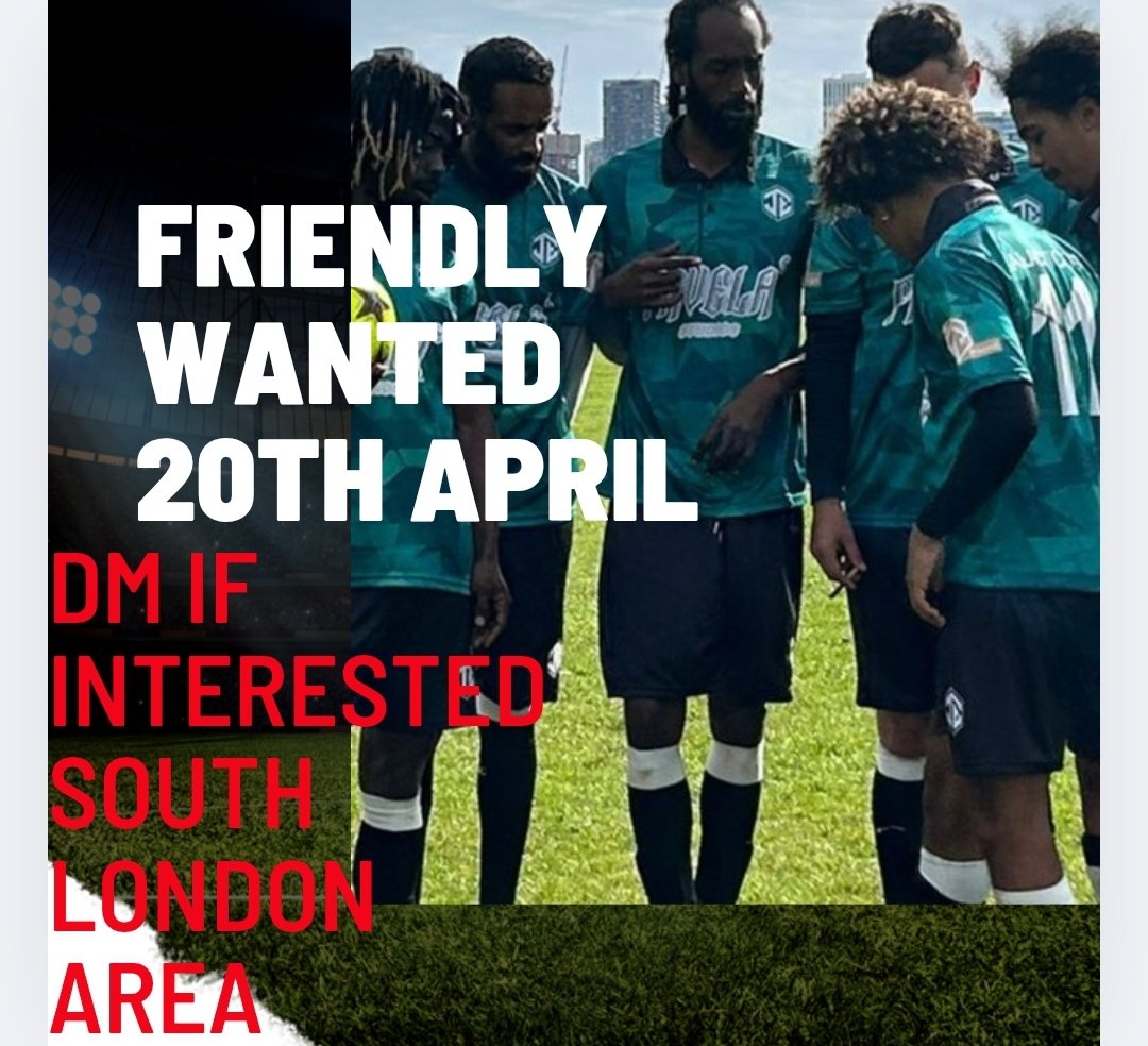 Give us a shout if you're up for a friendly this Sunday