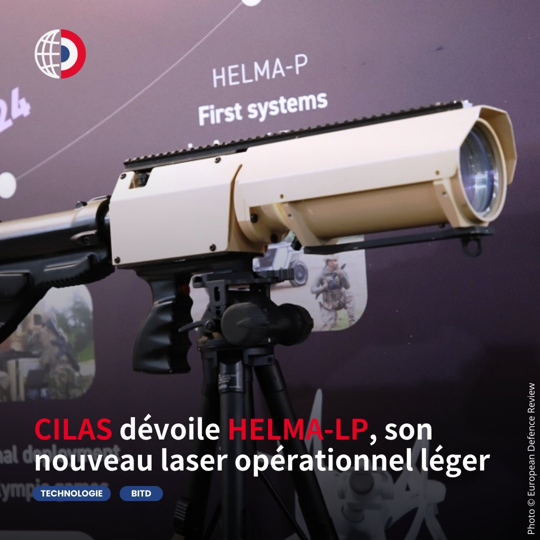 OpexNews's tweet photo. 🇫🇷 #CILAS bouscule les codes de l’armement avec le HELMA-LP, un laser portable au look de fusil d’assaut, dévoilé discrètement lors du dernier #SOFINS.
Moins puissant que son grand frère HELMA-P mais ultra maniable, ce “sniper lumineux” neutralise des équipements électroniques à 500 mètres, en silence et sans flash. Pensé pour les opérations spéciales, le HELMA-LP s’adapte au terrain : trépied, tir en position couchée, viseur de précision.
Le futur de l’anti-drone tient désormais dans un sac à dos de 15 kg.
En savoir plus ⤵ #BITD
https://t.co/k6uY2EdVTq