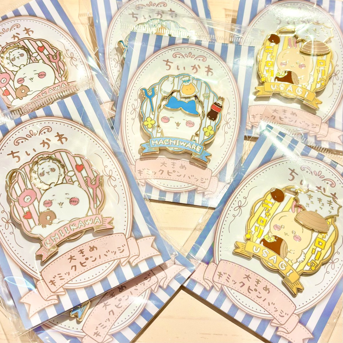 ちいかわピンバッジ】ちいかわ 阪急電車 ノベルティ ピンバッジ 阪急