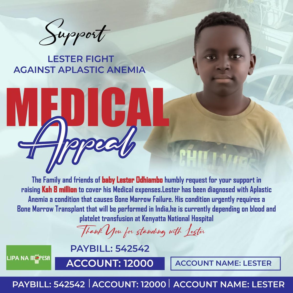JoyMahulo's tweet photo. @gabrieloguda Please help me donate for my son's medical appeal https://t.co/8uL3gJRlsy