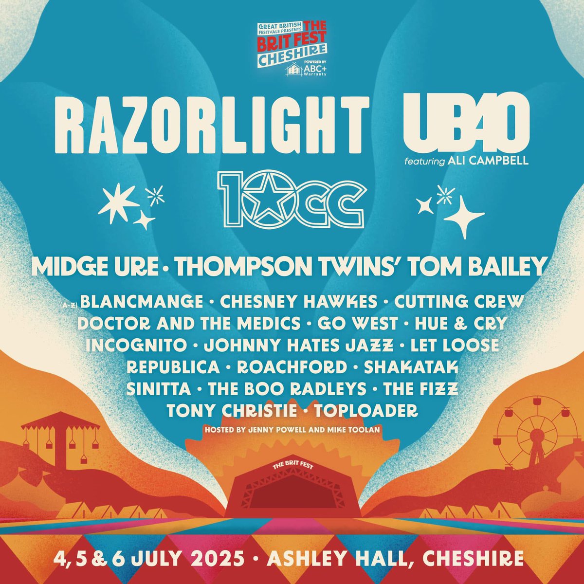 The Brit Fest (@thebritfestuk) on Twitter photo 🎤 The Fizz are coming to The Brit Fest 2025
📍 Ashley Hall, Cheshire.
<a href="/TheFizzCMJ/">TheFizzOfficial</a>
Get ready for a full-on 80s singalong as Cheryl Baker and Jay Aston — original members of Bucks Fizz — take to the stage on Saturday 5th July!
Expect all the iconic hits like:
🎶 Making Your 🎤 The Fizz are coming to The Brit Fest 2025
📍 Ashley Hall, Cheshire.
<a href="/TheFizzCMJ/">TheFizzOfficial</a>
Get ready for a full-on 80s singalong as Cheryl Baker and Jay Aston — original members of Bucks Fizz — take to the stage on Saturday 5th July!
Expect all the iconic hits like:
🎶 Making Your