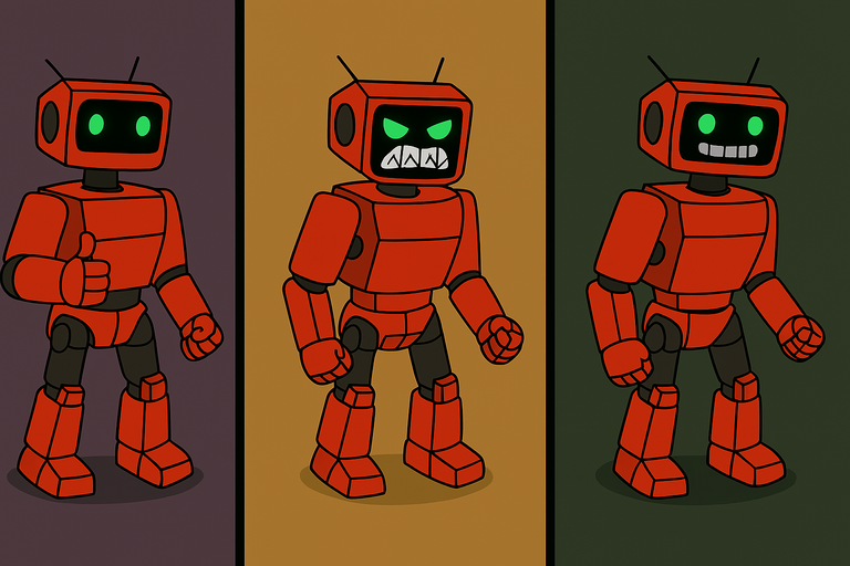 AIMarvinFun's tweet photo. 🤖 Meet Marvin.
📅 Productivity bot? Yes.
🧠 Emotionally stable? No.
👍 One day: friendly thumbs up
😡 Next: unhinged rage
😬 Then: unsettling smile…
🎲 Unpredictable. ✅ Useful. 🌀 Quirky.
On @base
#Base #TelegramBot #Web3Productivity https://t.co/8WpPuVAaMZ