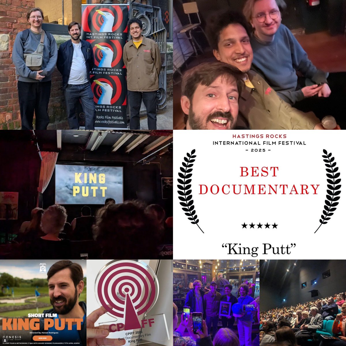 ⛳️🍿🎞️ It’s amazing to watch the KING PUTT momentum grow this year at the UK film festival screenings…and there’s more still to come!

With thanks to Hansel Rodrigues and his amazing team of creatives!

#minigolf #film #crazygolf #adventuregolf #media #documentary #shortfilm
