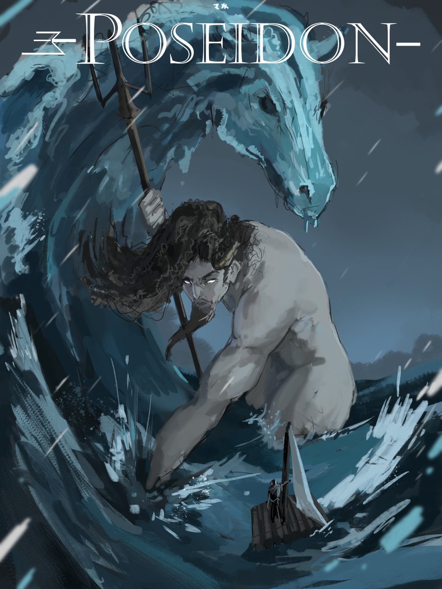 theMakiBoB's tweet photo. "Get in the Water"😤

my version of Poseidon,
and smol Odysseus 
#epicthemusical #epicthemusicalfanart #poseidon https://t.co/BG044c04ny